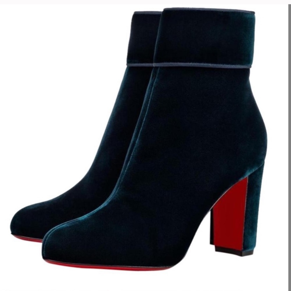 Christian Louboutin Moulamax Velvet Booties
